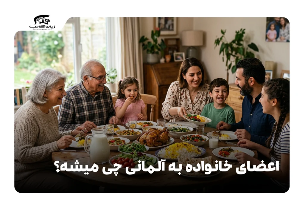 اعضای خانواده به آلمانی