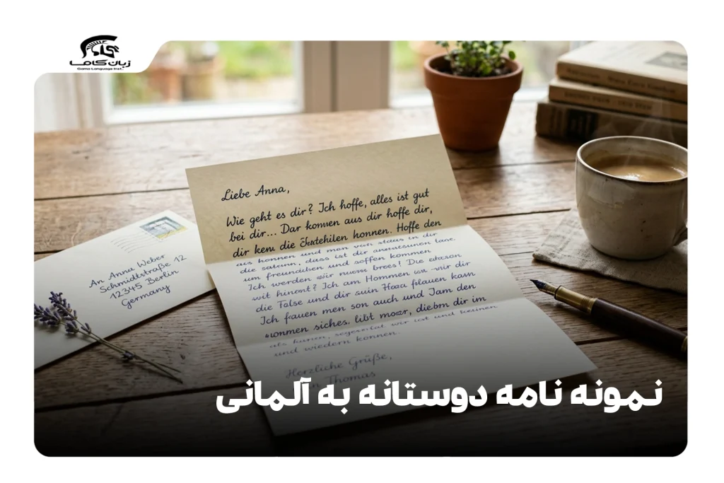 نمونه نامه دوستانه به آلمانی
