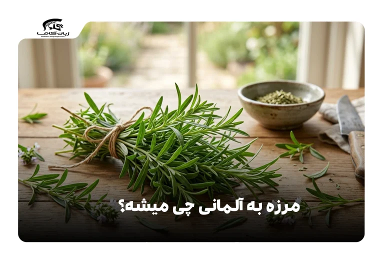 مرزه به آلمانی